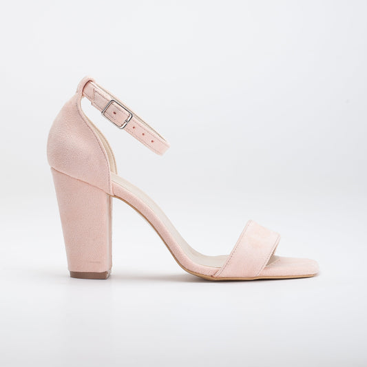 Jess - Coral Suede Sandals