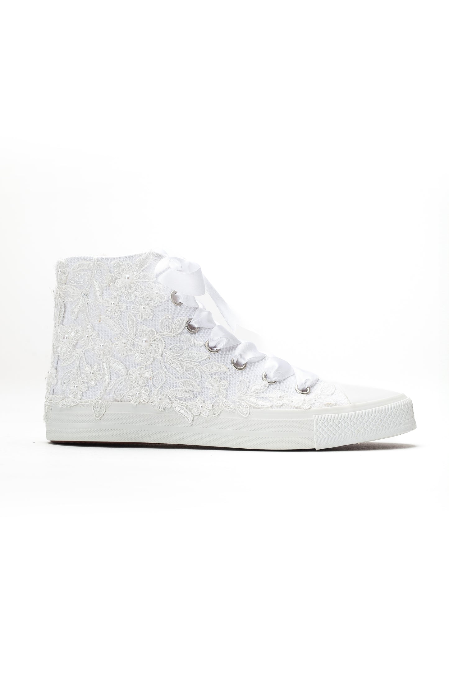 Zapatillas de novia de caña alta Isolde Lace
