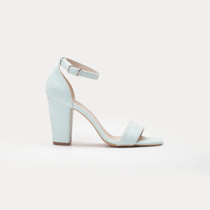 Jess - Mint Green Suede Sandals