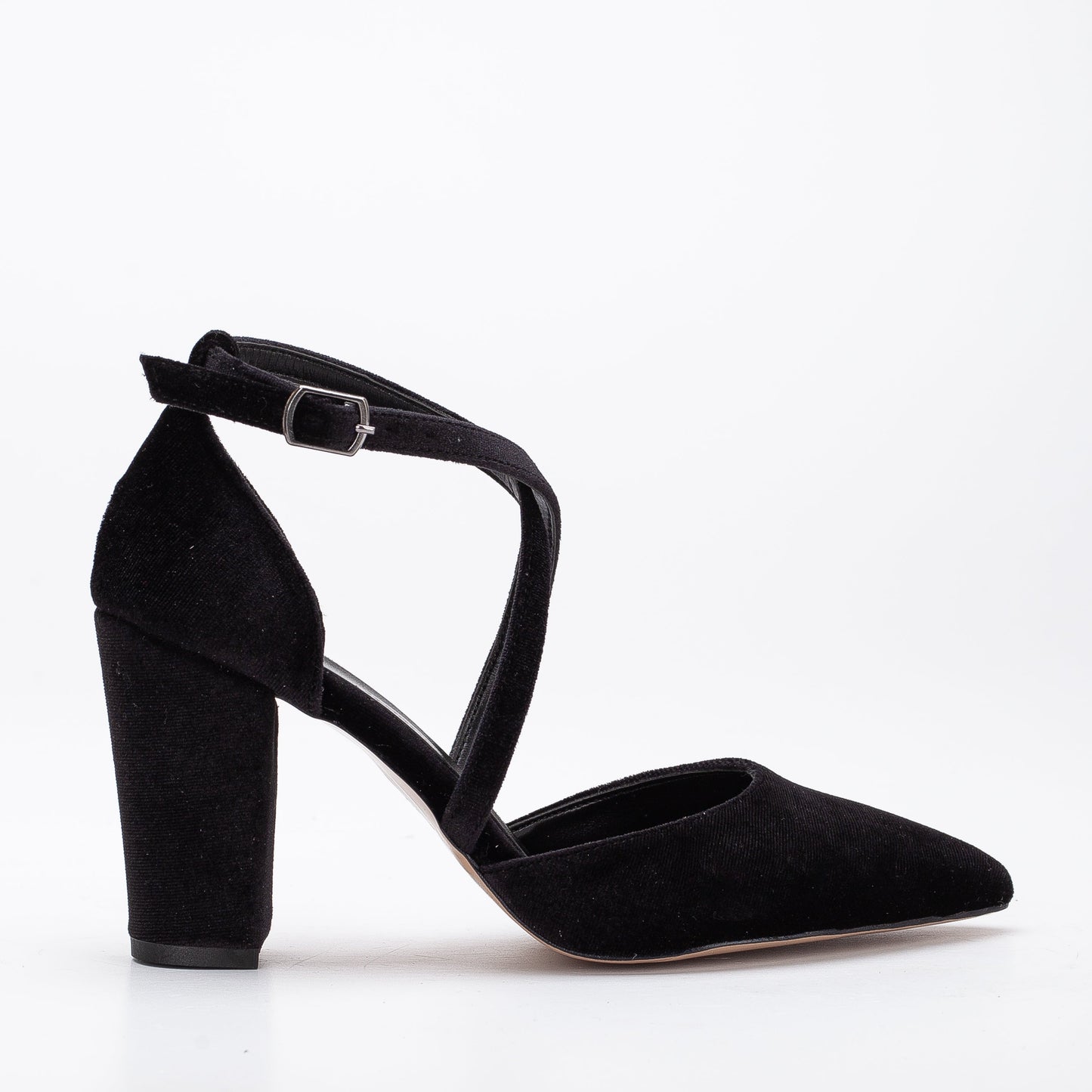 Sina - Black Velvet High Heels