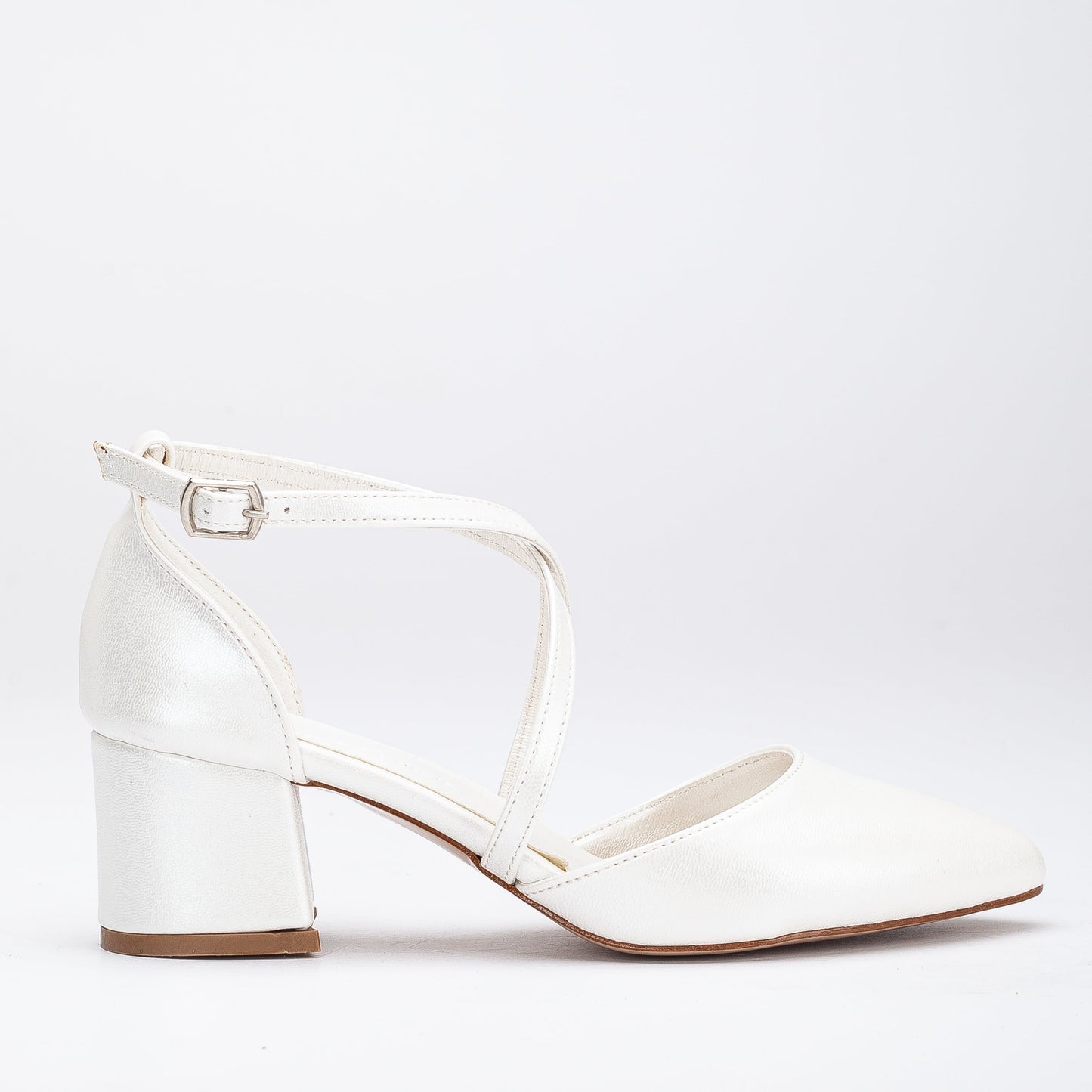 Dolly - Ivory Bridal Low Heels
