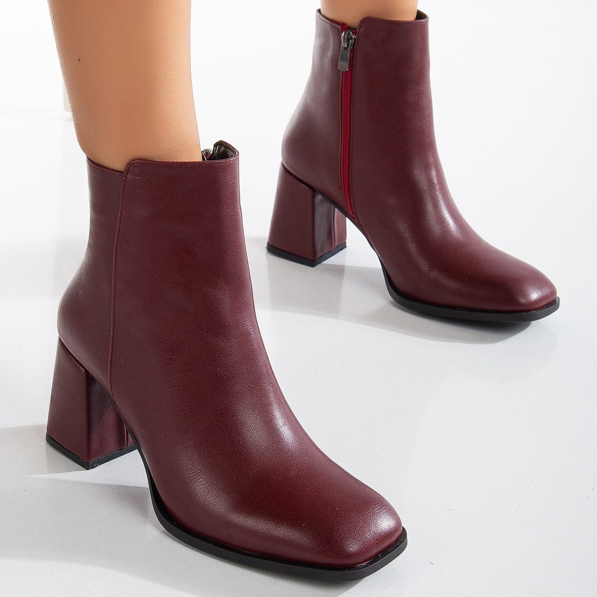 Vegan ankle-high boots, black ankle-high boots, burgundy ankle-high boots, tobacco brown ankle-high boots, sustainable ankle-high boots, cruelty-free ankle-high boots, eco-friendly ankle-high boots, vegan leather ankle-high boots, women's ankle-high boots, stylish ankle-high boots.
