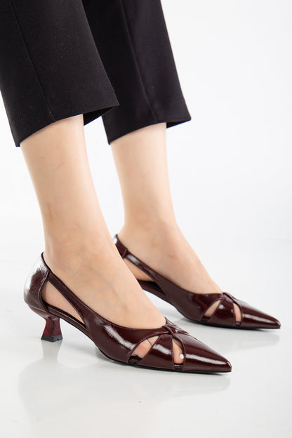 Sidal - Burgundy Patent Leather Pumps (Women)