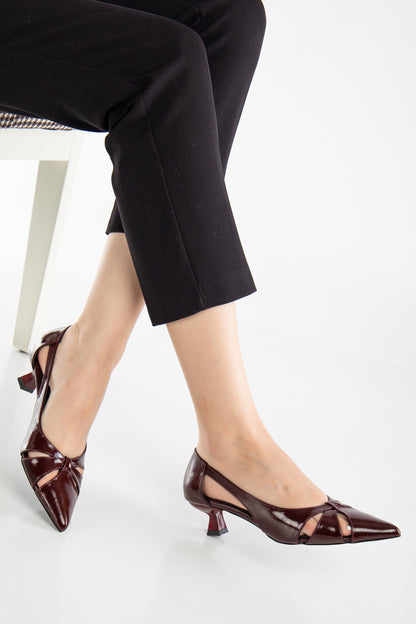 Sidal - Burgundy Patent Leather Pumps (Women)