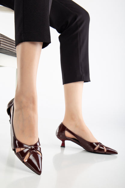 Sidal - Burgundy Patent Leather Pumps (Women)