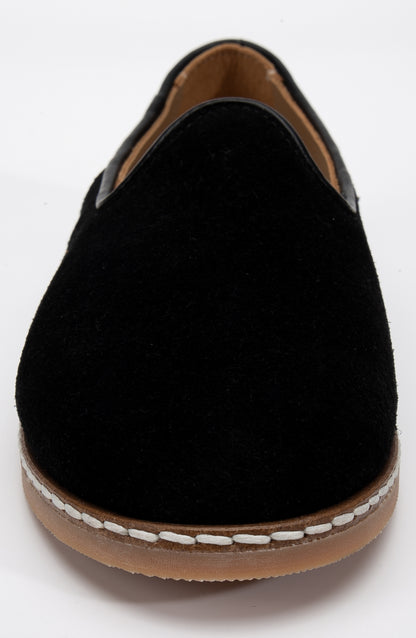 Istanbul - Black Suede Leather Slip On (Women)