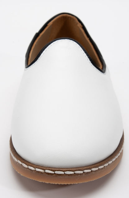 Dalya - White Leather Slip On (Women)