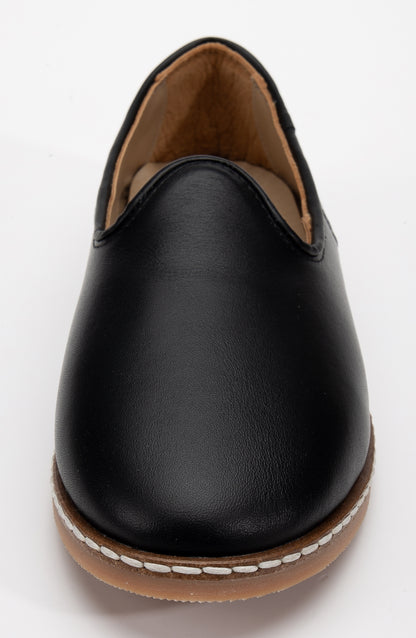 Dalya - Black Leather Slip On (Women)
