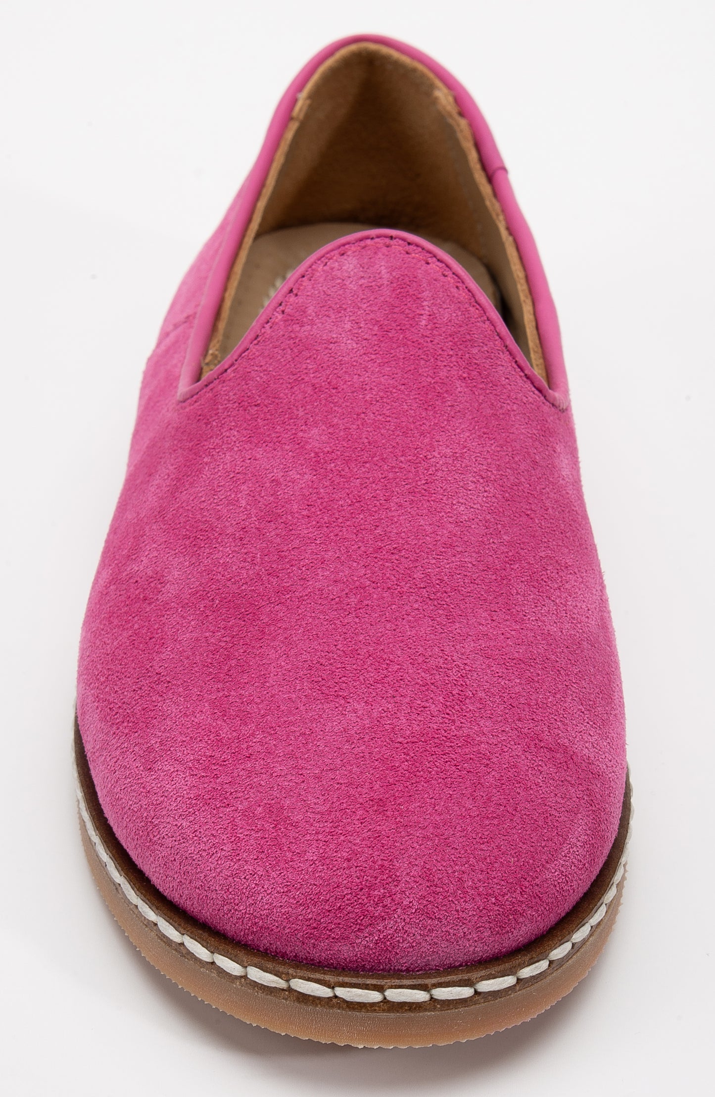 Istanbul - Fuchsia Pink Suede Leather Slip On (Women)