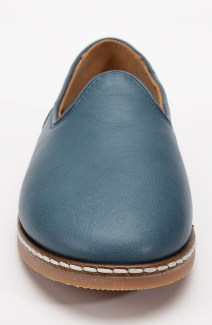 Dalya - Blue Leather Slip On (Women)