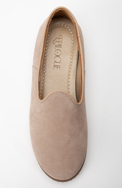 Istanbul - Beige Suede Leather Slip On (Women)