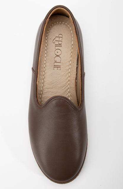 Dalya - Brown Leather Slip On (Women)