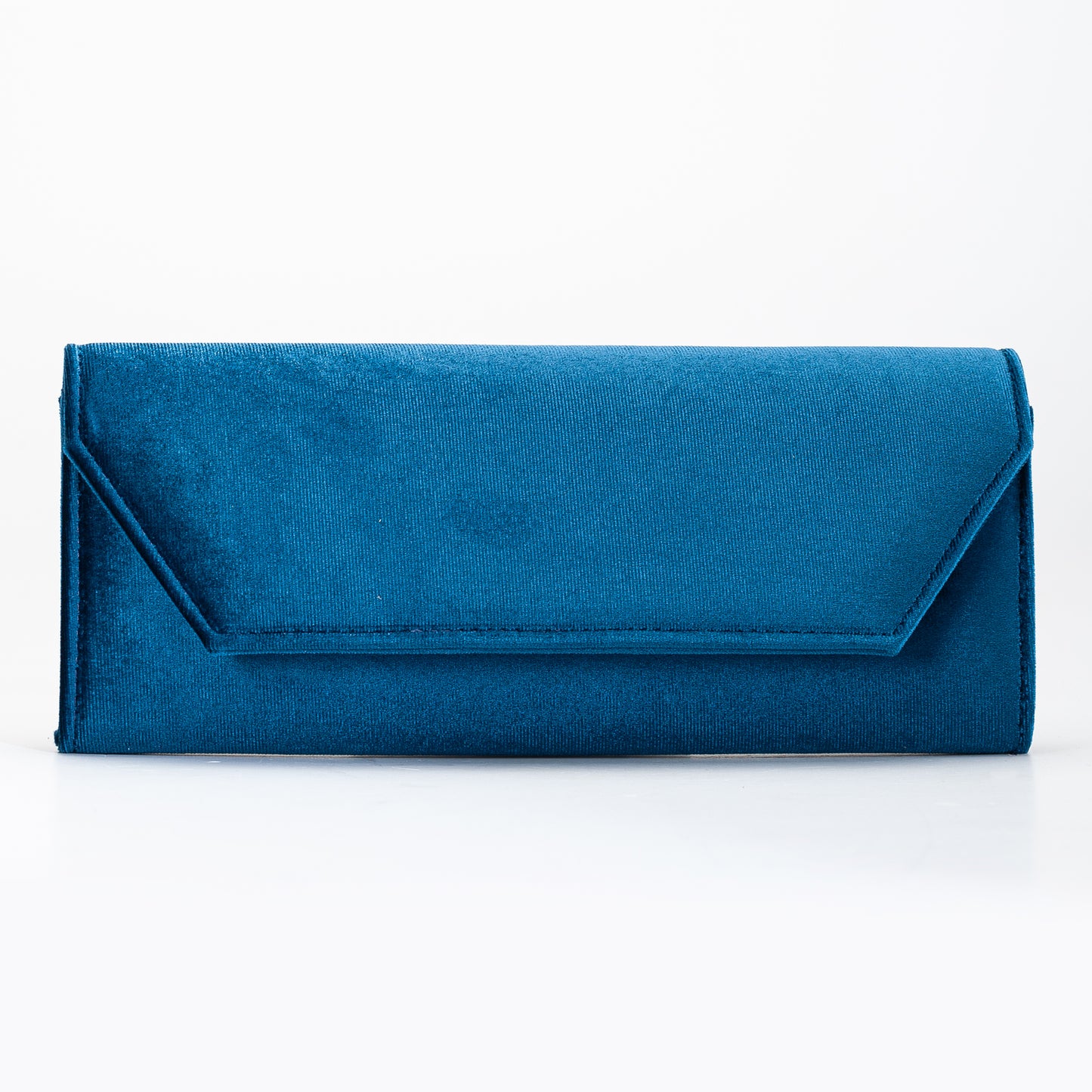Scarlett - Teal Blue Velvet Clutch