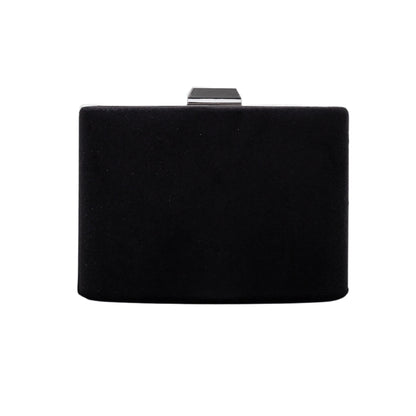 Alba - Black Velvet Clutch