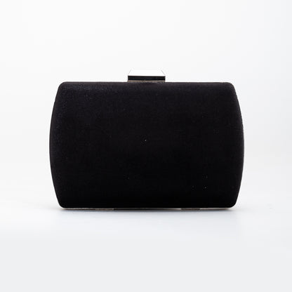 Francisca - Black Velvet Clutch
