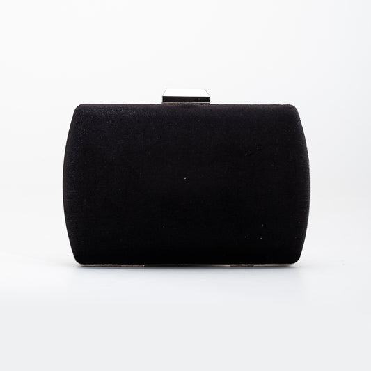 Francisca - Black Velvet Clutch
