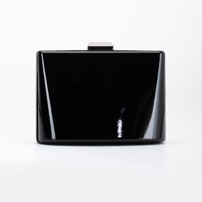 Marla - Black Patent Evening Clutch