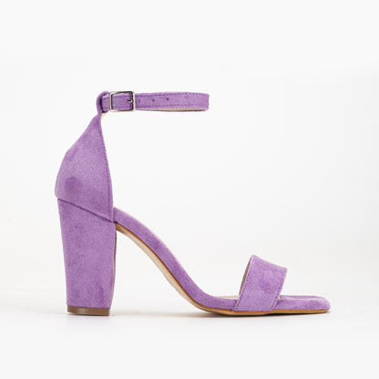 Jess - Purple Suede Sandals