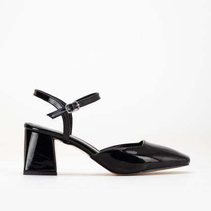 Kayla  - Black Patent Pumps