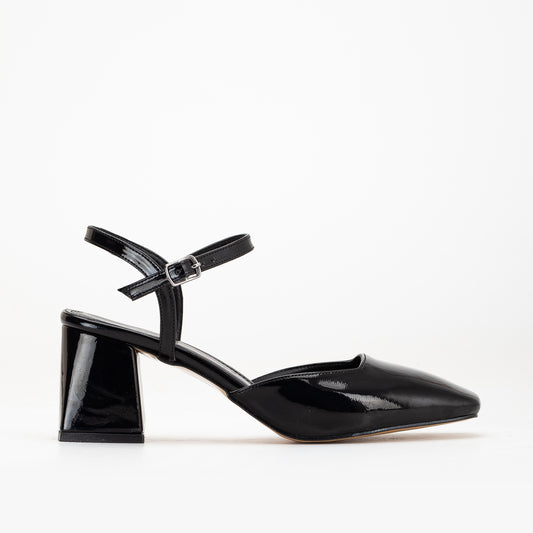 Kayla  - Black Patent Pumps