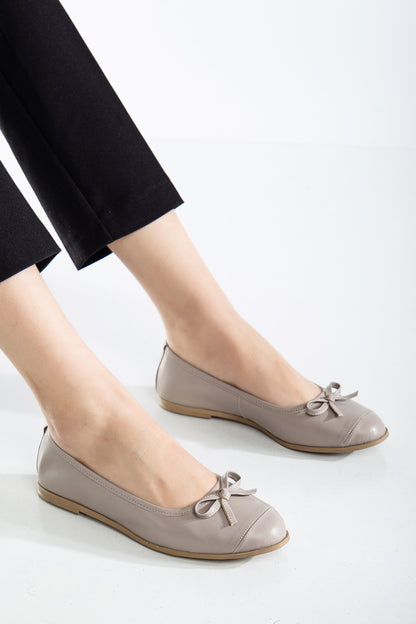 Brooklyn - Dark Beige Ballerina Flats