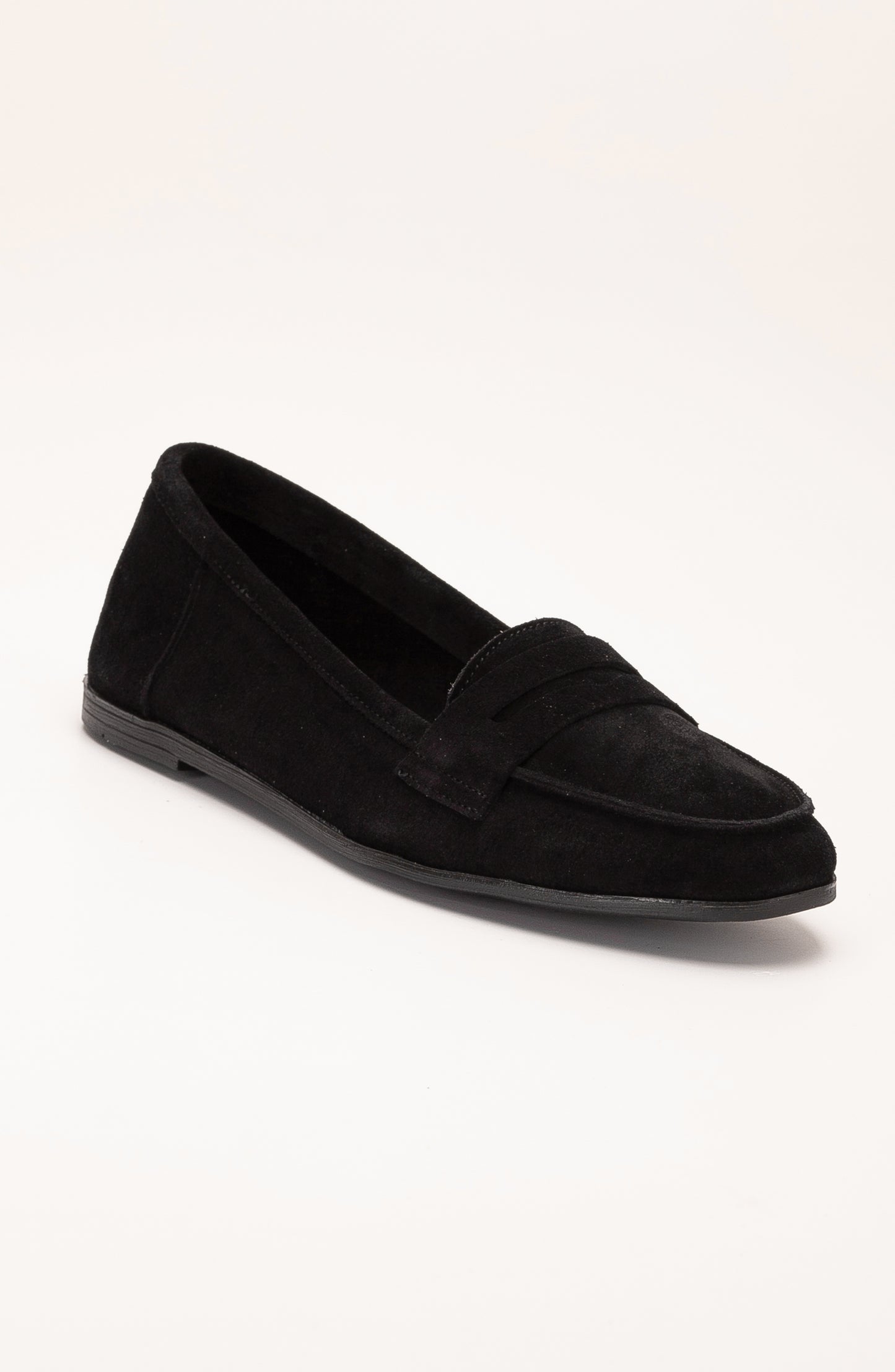 Dorothy - Black Suede Leather Loafers