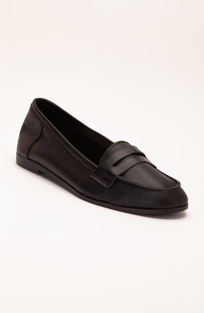 Dorothy - Black Leather Loafers