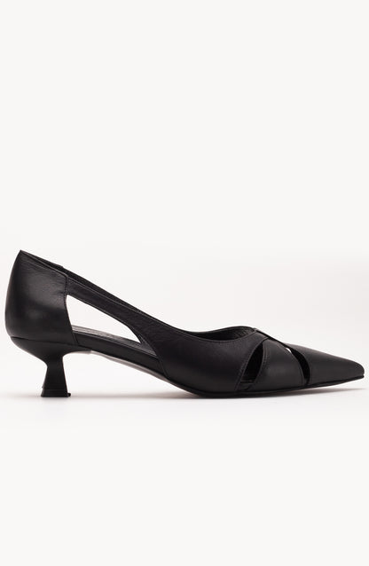 Sidal - Black Leather Pumps (Women)