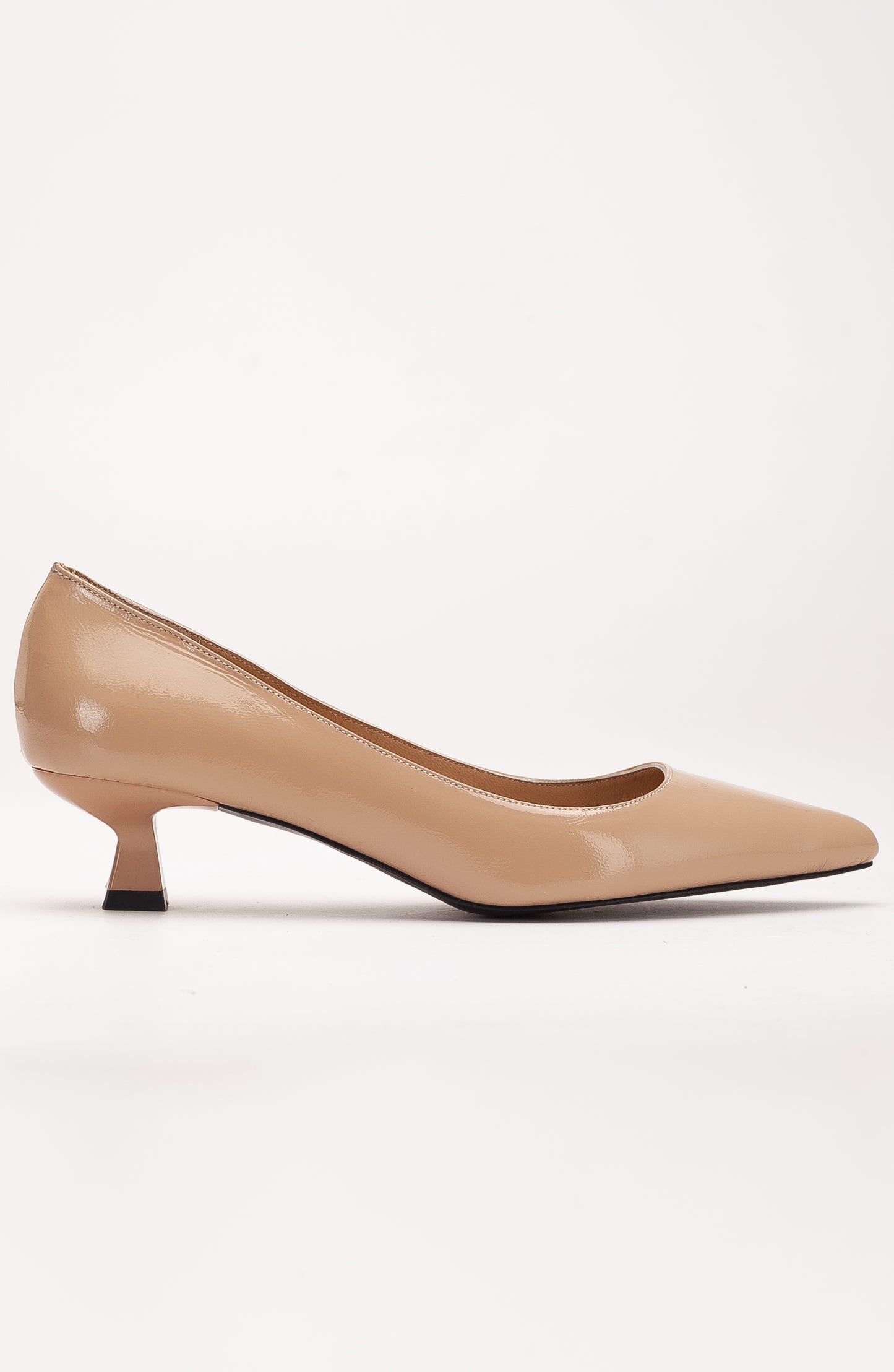 Helly - Beige Patent Leather Stiletto Pumps