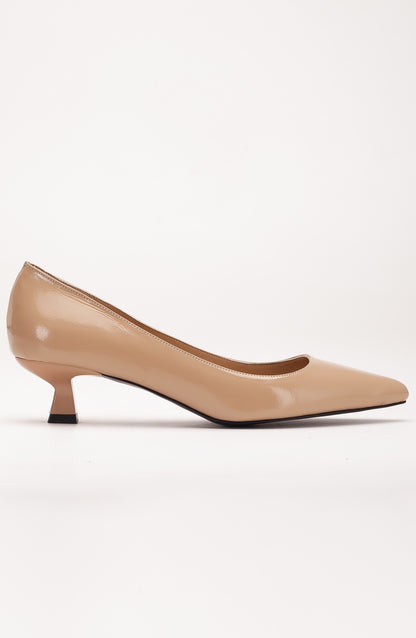 Helly - Beige Patent Leather Stiletto Pumps
