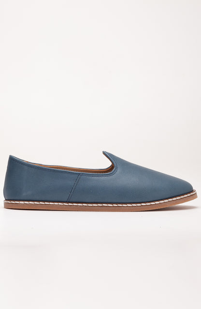 Dalya - Blue Leather Slip On (Women)