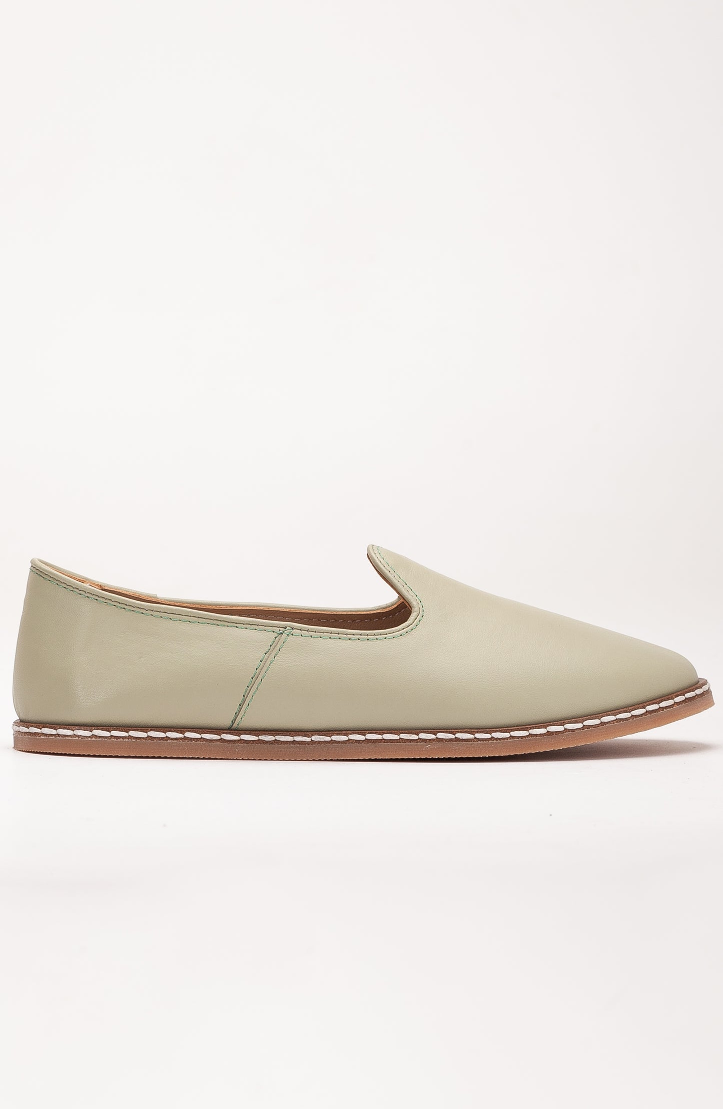 Dalya - Sage Green Leather Slip On (Women)
