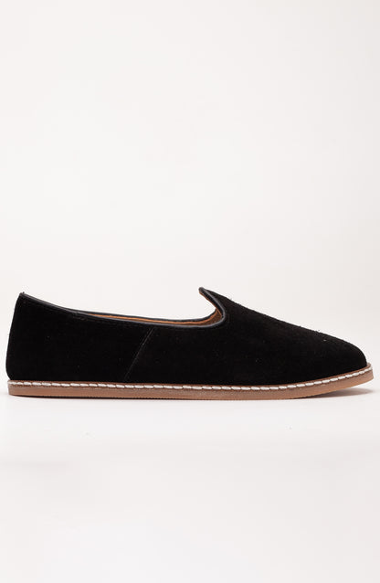 Istanbul - Black Suede Leather Slip On (Women)