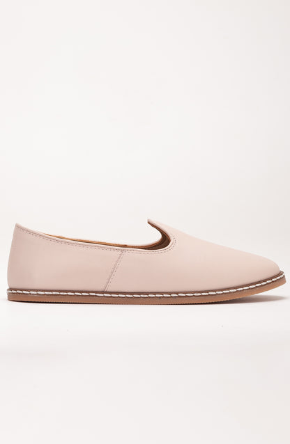 Dalya - Beige Leather Slip On (Women)