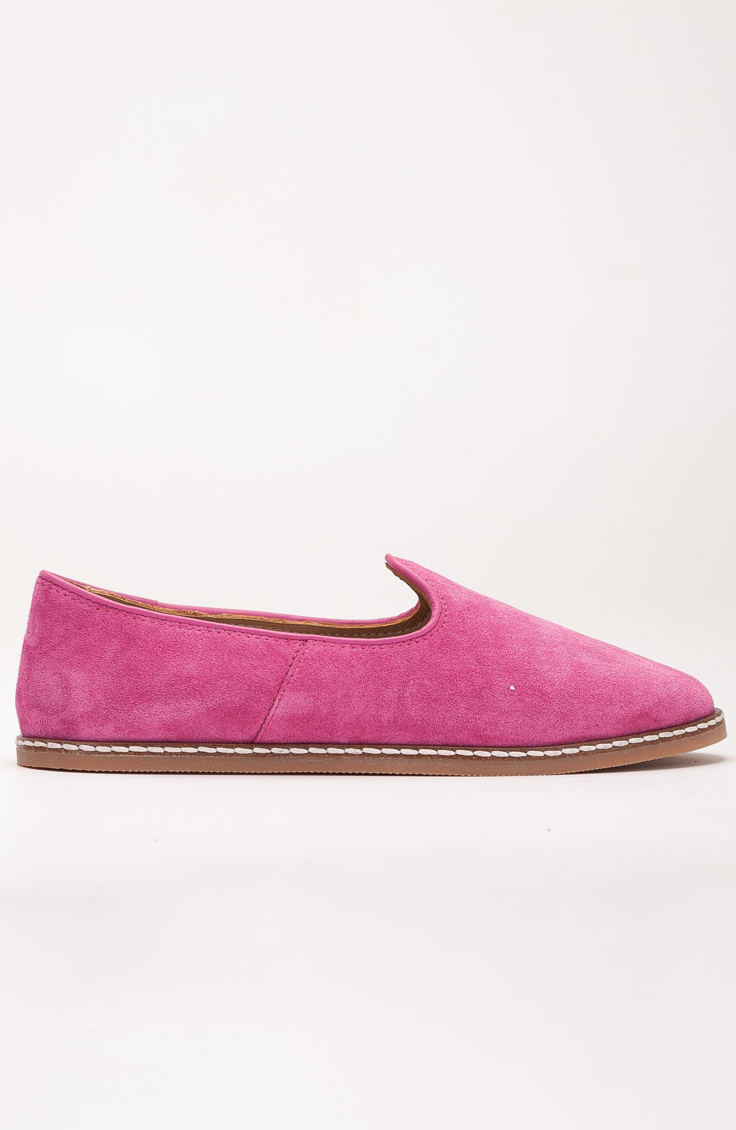 Istanbul - Fuchsia Pink Suede Leather Slip On (Women)