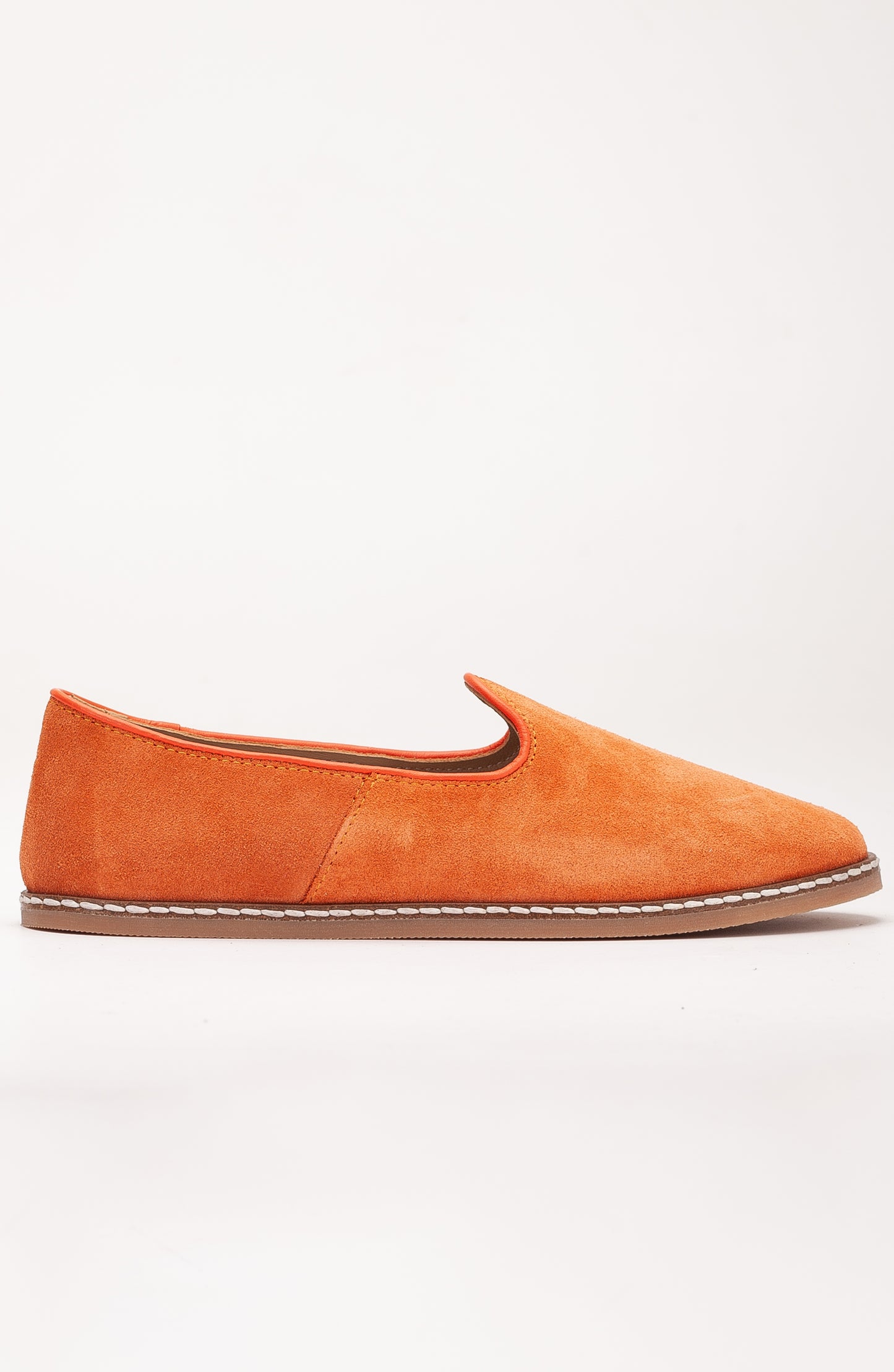 Istanbul - Orange Suede Leather Slip On (Women)
