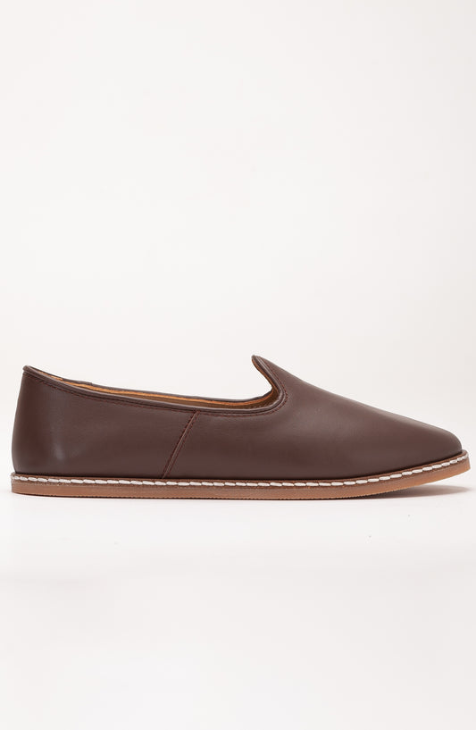 Dalya - Brown Leather Slip On (Women)