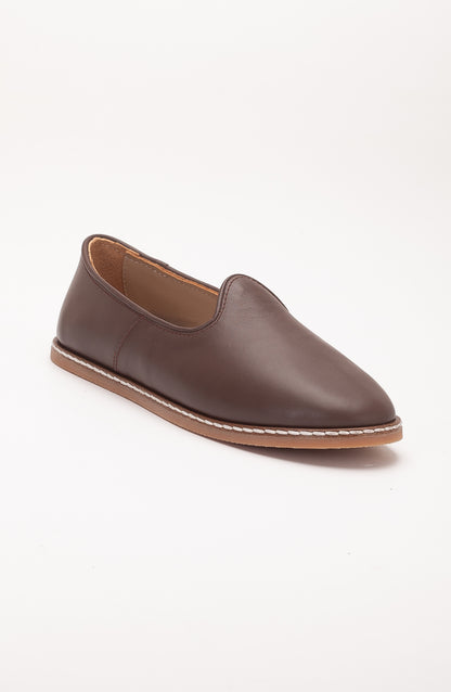 Dalya - Brown Leather Slip On (Women)