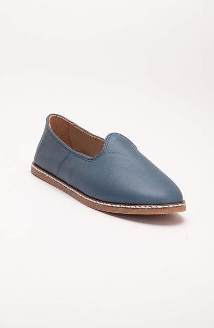 Dalya - Blue Leather Slip On (Women)