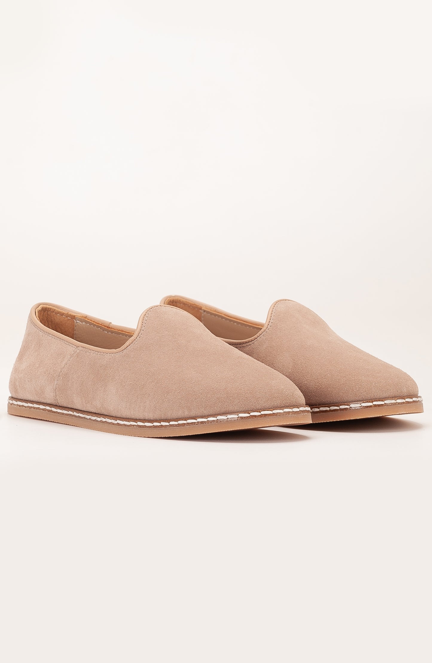Istanbul - Beige Suede Leather Slip On (Women)