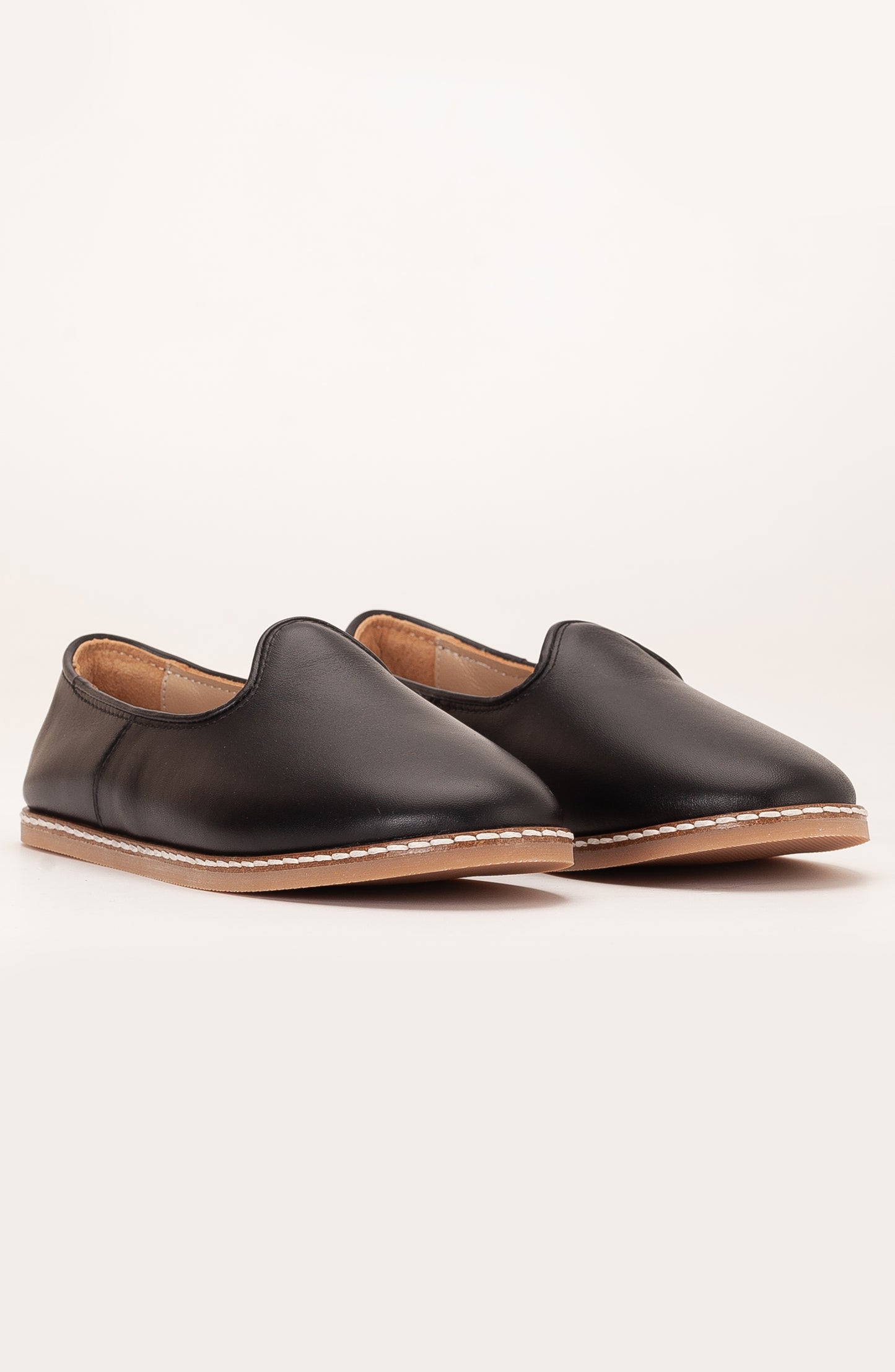 Dalya - Black Leather Slip On (Women)