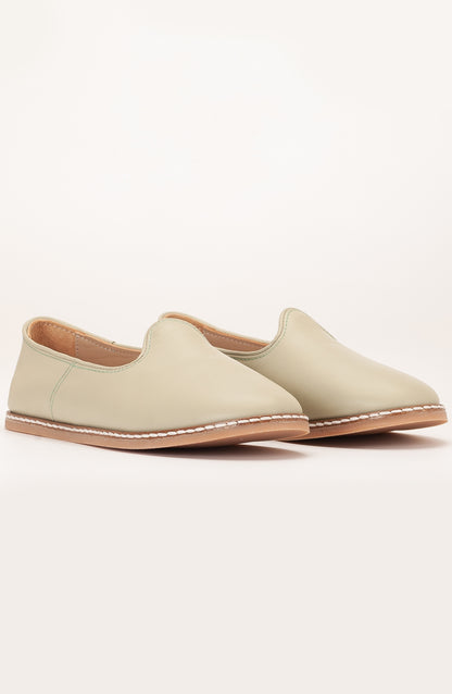 Dalya - Sage Green Leather Slip On (Women)