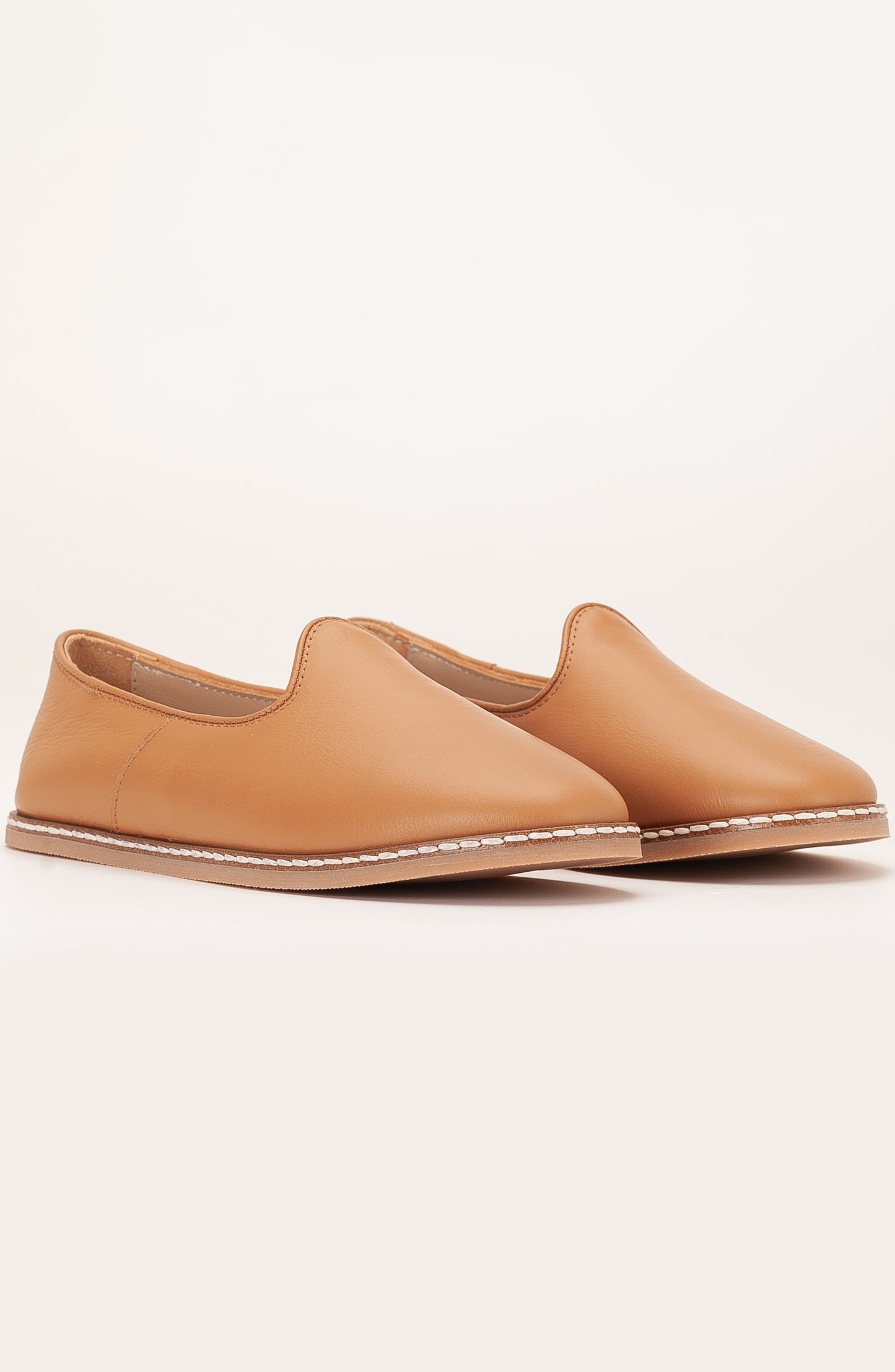 Dalya - Cognac Brown Leather Slip On (Women)