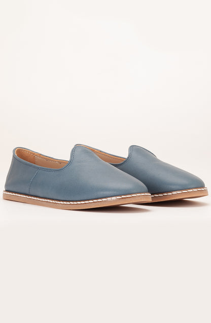 Dalya - Blue Leather Slip On (Women)