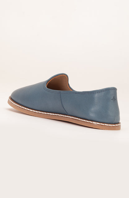 Dalya - Blue Leather Slip On (Women)