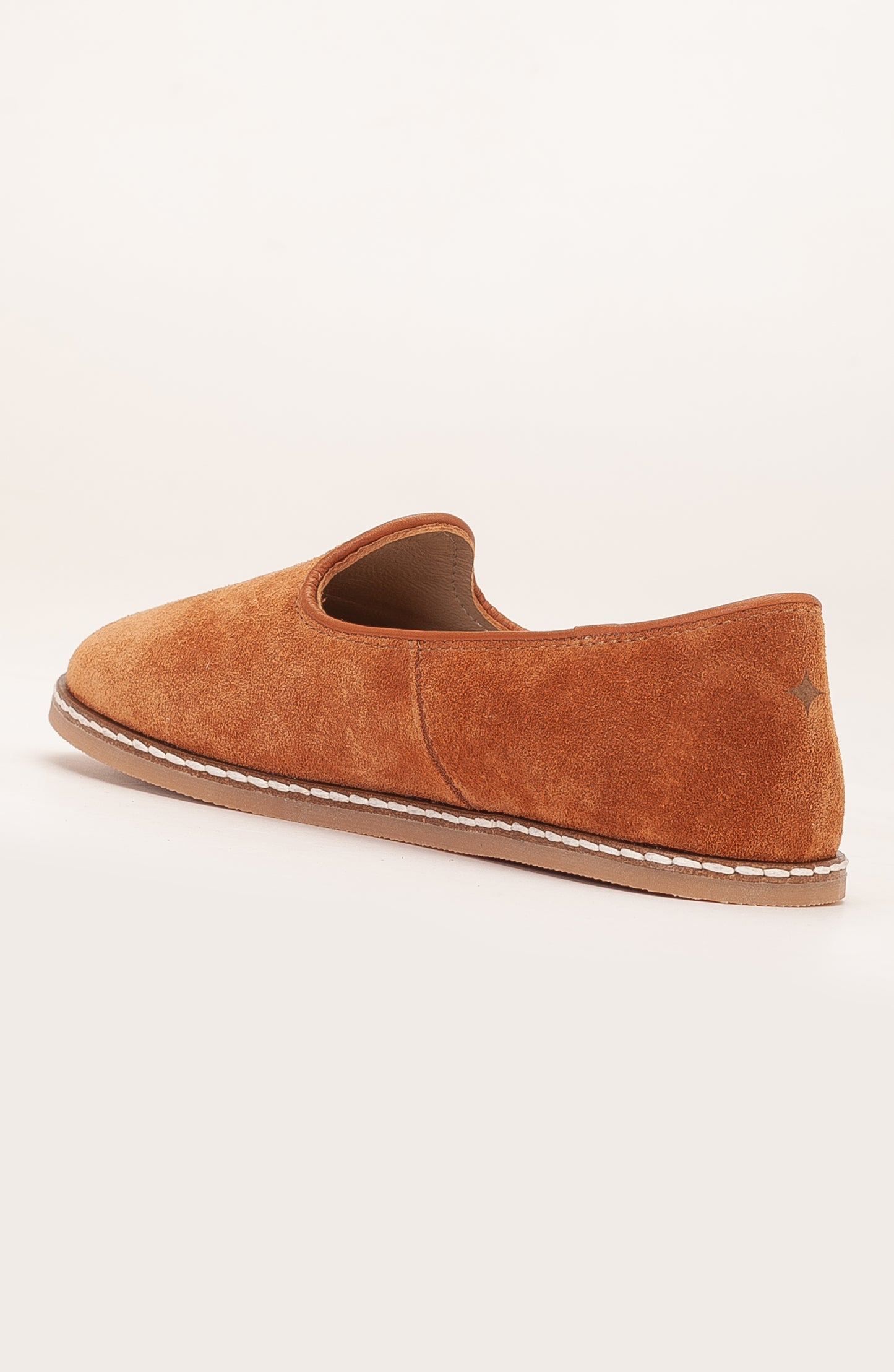 Istanbul - Cognac Brown Suede Leather Slip On (Women)