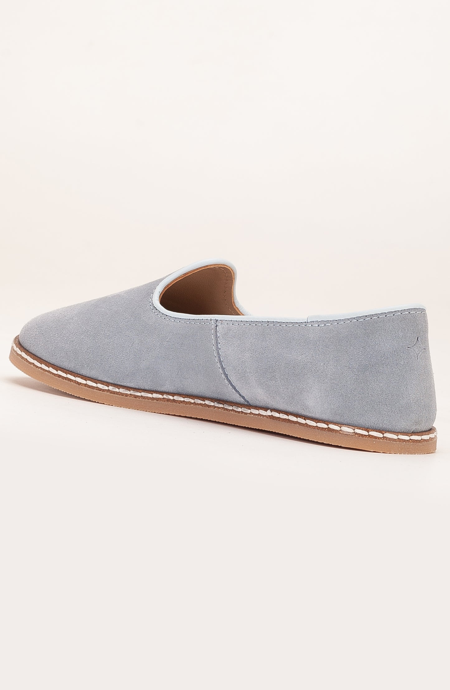 Istanbul - Dusty Blue Suede Leather Slip On (Women)