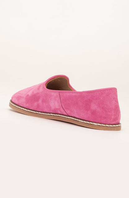 Istanbul - Fuchsia Pink Suede Leather Slip On (Women)