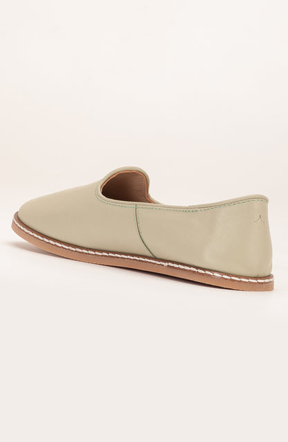 Dalya - Sage Green Leather Slip On (Women)