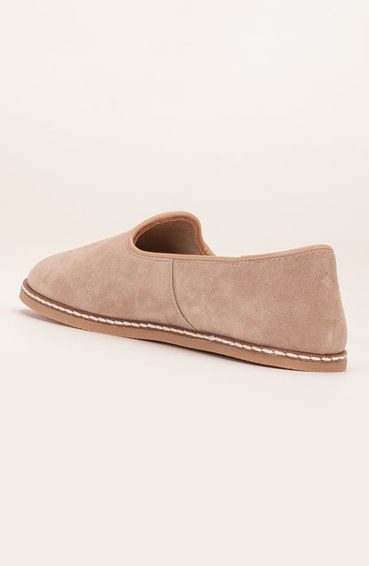 Istanbul - Beige Suede Leather Slip On (Women)